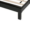 thumbnail image 4 of Poundex Furniture Twin Upholstered Bed Frame with Slats in Black Faux Leather, 4 of 8