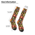thumbnail image 2 of Naloa Paisley7 Thigh High Socks Extra Long Stretchy Sock Women Over Knee High Opaque Stocking Daily Wear, 2 of 6