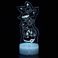 thumbnail image 2 of Luz Nocturna 3D de Anime nuevo, Led de Pokemon para niños, figuras de Pikachu de Anime, lámpara de mesita de noche bonita para decoración de dormitorio de niños, regalo de cumpleaños, 2 of 4