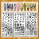 thumbnail image 3 of Juego de 3 placas de estampado de uñas con diseño de tótems vintage, estilos étnicos, plantillas para manicura, diseño de luna y estrella., 3 of 7