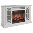 thumbnail image 2 of duraflame® Electric Fireplace Farmhouse Media Console for 65 Inch TVs with Glass Doors, Bright White, 2 of 23