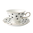 thumbnail image 1 of 1 Set Delicate Coffee Cup Saucer Set Ceramic Coffee Cup European Style Mug, 1 of 8