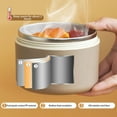 thumbnail image 3 of maskred Firmly Locks In Temperature Insulated Lunch Box With 304 Stainless Steel Inner Liner Bento Box white 3 pcs+ bags, 3 of 6