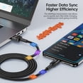 thumbnail image 3 of Toocki USB tipo C cable cargador rápido cable USB C para iPhone 15 14 13 12 11 Huawei P40 P30 Realme Oppo Oneplus 1m 2M, 3 of 5