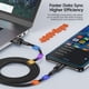 thumbnail image 5 of Cable USB tipo C de Toocki, cable de carga rápida USB C para iPhone 15, 14, 13, 12, 11, Huawei P40, P30, Realme, Oppo, Oneplus, 1 m, 2 m, 5 of 5