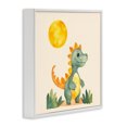 thumbnail image 3 of Stupell Industries Eclectic Happy Dinosaur & Sun White Framed Giclee Art, 24 x 24, by Andrea Haase, 3 of 8