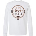 thumbnail image 3 of Inktastic I Love Coffee Long Sleeve T-Shirt, 3 of 5