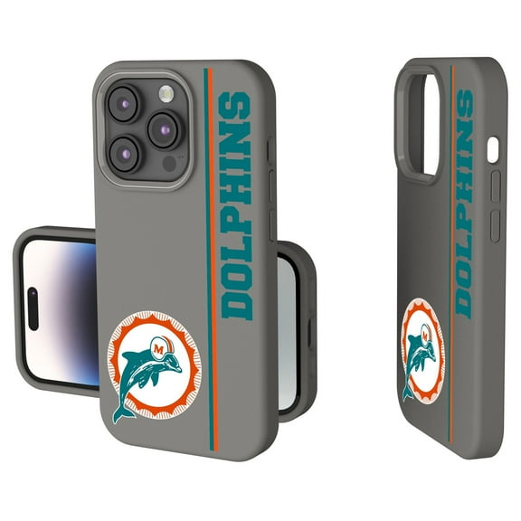 Keyscaper Miami Dolphins Throwback Logo iPhone Soft Touch Case