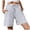 X-181Grey, variant on YMNXA Women's Summer Shorts Solid Color Drawstring Elastic Waist Wide Leg Comfortable Fashion Sports Shorts With Pockets For Casual Daily Wear,Black,M