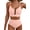Baby Pink, variant on 2 Piece Bikini Set U-Wire Cutout Popular Swimsuit High Waisted Textured 2026 Summer Beach Swim Bathing Suits