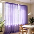 thumbnail image 6 of Light Filtering Sheer Curtains, Soft Airy Voile Rod Pocket Window Drapes for Bedroom Living Room, Easy Care Privacy Window Panels, 6 of 6