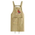 thumbnail image 2 of Dianli Home Kitchen Aprons Water Repellent Cute Cooking Waistcoat Adult Kitchen Work Apron Stain Resistant Waterproof Culinary Smock for Home Dining And Baking, 2 of 5