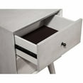 thumbnail image 3 of Gray Century Modern Wood 2 Drawer Nightstand, 3 of 3