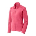 thumbnail image 5 of Port Authority Ladies Heather Microfleece Full Zip Jacket-2XL (Pink Raspberry Heather), 5 of 6