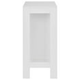 thumbnail image 5 of vidaXL Bar Table with Shelf White 43.31"x19.69"x40.55", 5 of 36