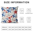 thumbnail image 5 of Pillow CoversCute Red Blue Star Independence Throw Pillow Covers Linen Farmhouse Decor Cushion Case for Couch Sofa Outdoor Home Decor, 5 of 5