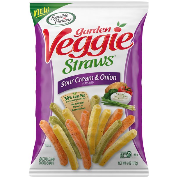 Sensible Portions GlutenFree Sour Cream & Onion Garden Veggie Straws
