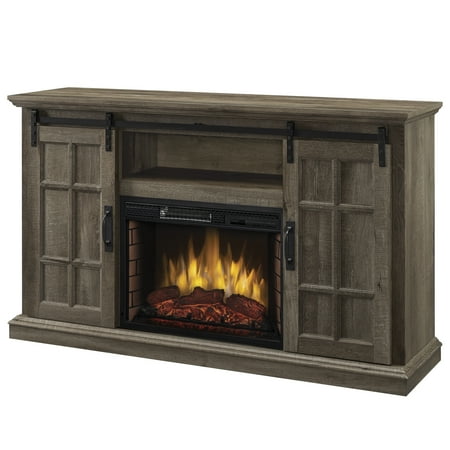 Lennox 55 In Infrared Media Electric Fireplace In Aged Oak Finish
