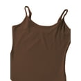 thumbnail image 5 of Biekopu Women's Ribbed Bodysuits, Sleeveless Scoop Neck Solid Color Shapewear Leotard Cami Tops, 5 of 6