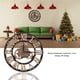 thumbnail image 2 of Reloj de pared Jadeshay vintage 3D rústico hecho A mano 30 cm 58 cm 80 cm color Oro/Plata, 2 of 8