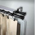 thumbnail image 3 of 5/8" Dia Bay Window Double Curtain rod, Adjustable 20"-36", 38"-72" - Black,(DP063Bay-2D), 3 of 3