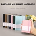 thumbnail image 5 of Pocket Notebook,Small Notebook,A6 Horizontal Notebook Hand Thickened Office Learning Notebook,Mini Notebooks, Small Pocket Notebook Hardcover Journal Notepad Business Notebook(Black), 5 of 9