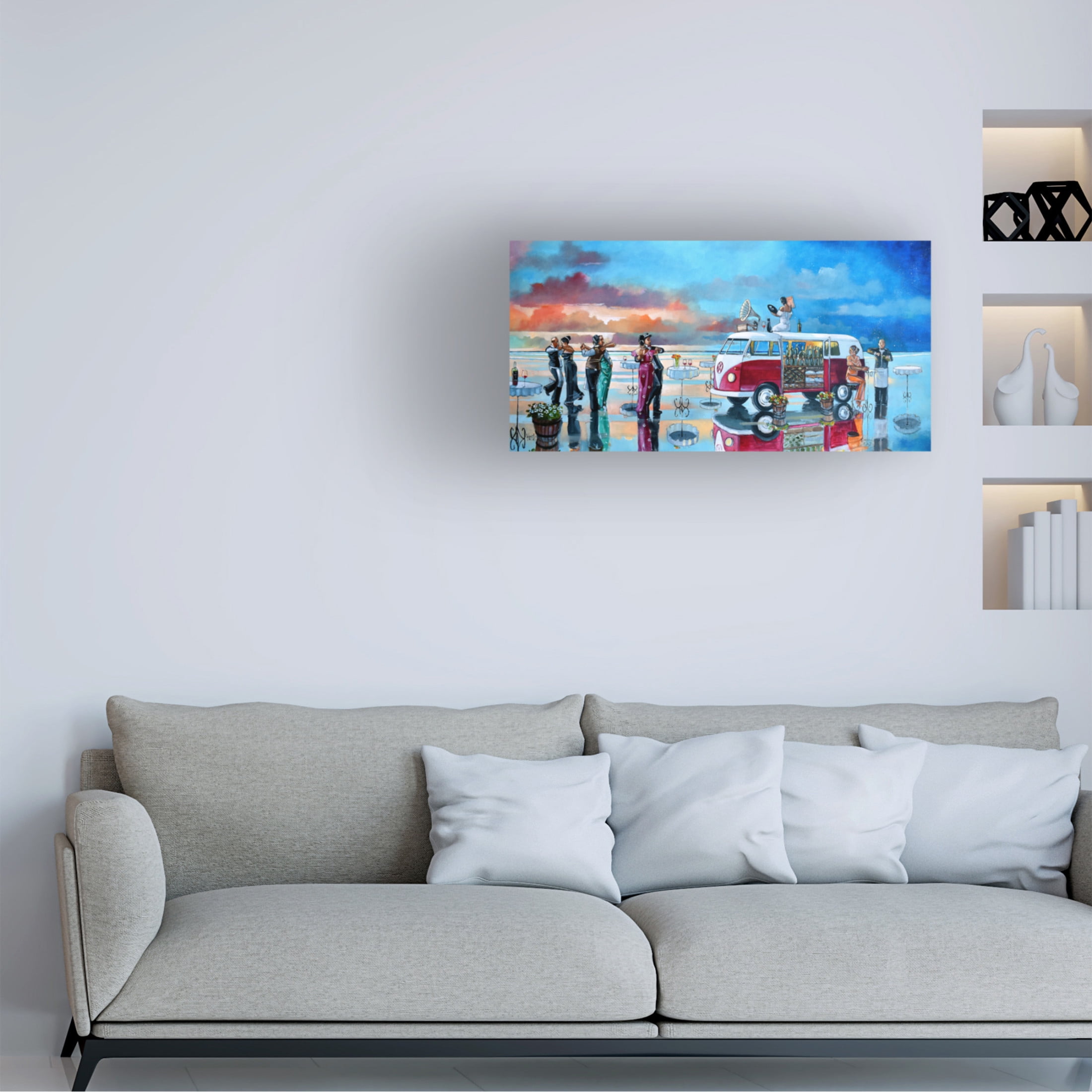 Canvas Wall Art - Ronald West 'The Last Dance II' Wall Art for Living Room, Bedroom, or Office Décor by Trademark Fine Art - 24 x 12 Inches