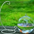 thumbnail image 5 of Round Shape Hanging Glass Aquarium Fish Bowl Save Space Convenient Easy to Clean, 5 of 8