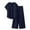 B-Navy, variant on Casual Linen Sets for Women Summer 2 Piece Outfits New Arrivals Women’s Plus Size V-Neck Short Sleeve Tops and Wide Leg Pant Sets Vacation Travel Outfits Matching Clothing