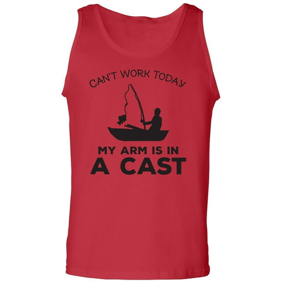 Can't Work Today. .Arm In A Cast Adult Tank Top