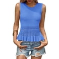 thumbnail image 3 of Sleeveless Women Crochet Casual Knit Tank Tops Sweater Vest, 3 of 6