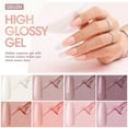 thumbnail image 6 of Gellen Gel Nail Polish Kit, 8 Nudes Pink Grey Colors Gel Polish Set With 36W UV Light Nail Dryer, 504Pcs Coffin Fake Nails Tips Glue Gel Nail Prep Kit, Gel Top and Base Coat, Manicure Tools, 6 of 7