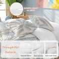 thumbnail image 3 of Summer Palm Trees Bedding 3 Piece Duvet Cover Set Full Size, Tropical Plants Vintage Wood Grain Soft Microfiber Comforter Cover with Zipper Closure & Pillowcases, Wrinkle & FadeResistant Quilt Cover, 3 of 9