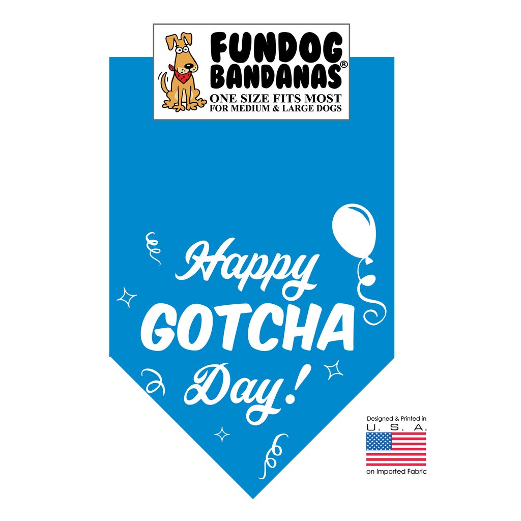 gotcha day dog bandana