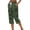 Army Green, variant on DeHolifer Women Summer Capris Pants Casual Printed Cropped Pants Side Silt Drawstring Loose Trousers Red M