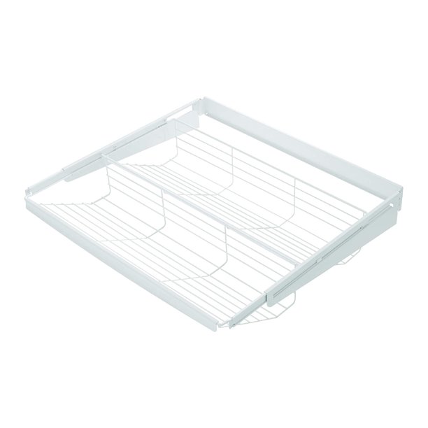 Rubbermaid FastTrack Steel Wire Slide Out Hanging Tiered Storage Shelf