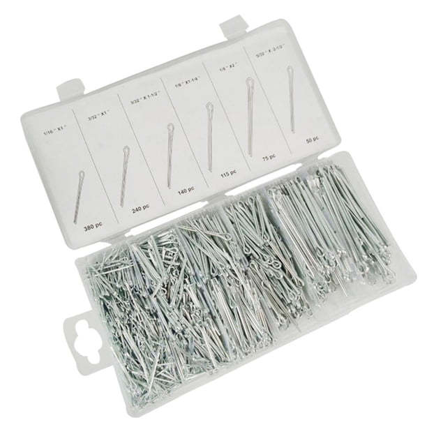 Scienceny Herramientas de hardware de pasador partido Combinación de pasador de resorte de perno de horquilla de acero inoxidable Herramientas y ferretería No.1 Scienceny TO005629-01