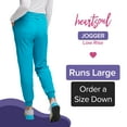 thumbnail image 3 of Heartsoul Break On Through Women Scrubs Pant, Low Rise Jogger, HS030T, XS Tall, Teal Blue, 3 of 8