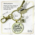 thumbnail image 5 of BFF Heart Gutsy Goodness Bronze Keychain Best Friends Forever Always Womens Gift Jewelry, 5 of 8