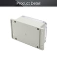 thumbnail image 4 of HUGFEGWE Junction Box ABS Plastic Dustproof Waterproof IP67 Universal Electrical Project Enclosure with Transparent Clear Cover and Fixed Ear 4.53" x 3.54" x 2.17" U2536-19147, 4 of 7
