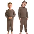 thumbnail image 2 of Rimyaw Toddlers Pajamas Sets Boys Girls 2-Piece Sleepwear Set Cotton Long Sleeve Casual Clothes 5T, 2 of 7