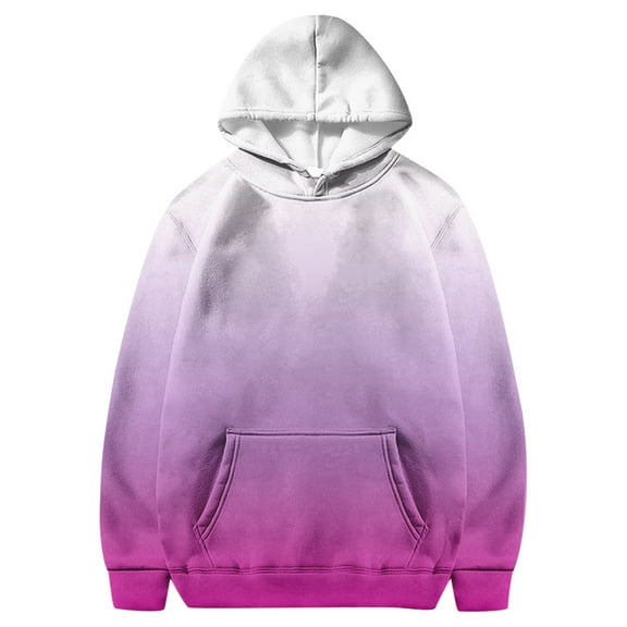 Boys Oversized Hoodies Gradient Color Long Sleeve Sweatshirts Round Neck Pullovers Comfy Sweatshirt with Pocket Sweatshirt Hoodie Cute Hoodie 11-12 Years