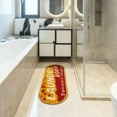 thumbnail image 5 of Ottomanson Non-Slip Rubberback Text 2x5 Laundry Room Runner Rug, 20" x 59" Oval, Red/Yellow, 5 of 7