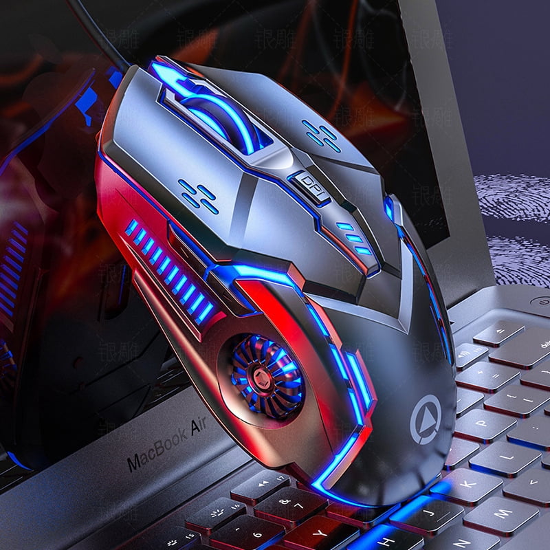 UTHAI G5 Six key 3200PDI wired illuminated gaming mouse, e-sports mechanical mute computer accessories