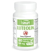 Supersmart - Luteolin 100 mg per Day - Flavonoid Similar to Apigenin - Anti Inflammatory | Non-GMO & Gluten Free - 60 Vegetarian Capsules