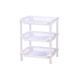 thumbnail image 5 of RXMEKW Shelves Shelf Storage Shelves Shelf Organizer Pantry Shelves Shelving Unit Rectangular Three-Layer Storage Rack Bathroom Plastic Storage Rack Bathroom Kitchen Storage Rack Floor Standing Rack, 5 of 5