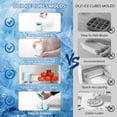 thumbnail image 2 of Quick Freezer Silicone Ice Cube Mold, Cylinder Silicone Ice Cube Molds,Small Ice Maker Cup,Easy To Use And Durable,Up to 60 Easy-Release Cube, 2 of 5