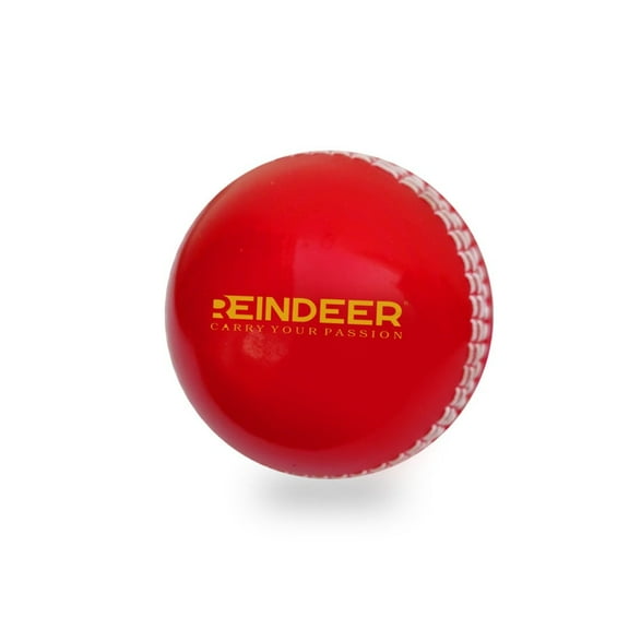 REINDEER Red Leather Club Heavy-Ball for Professional Cricket Players (150Gm-170Gm Each)