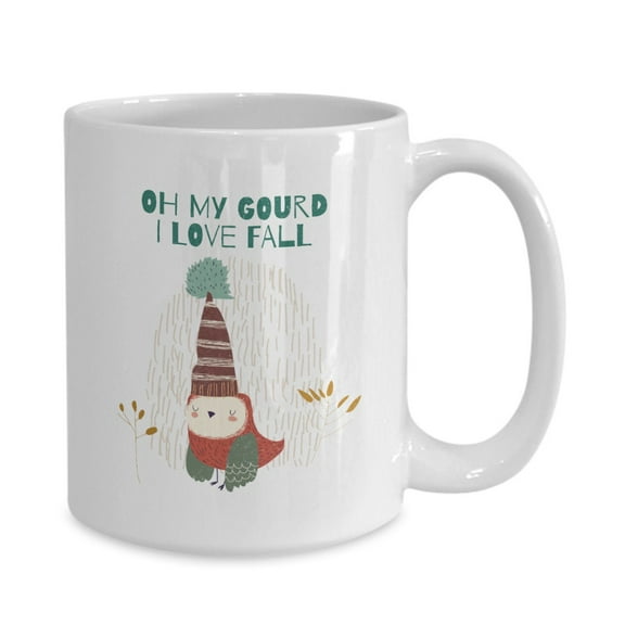 Oh My Gourd I Love Fall Cozy Little Owl coffee mug Perfect For Halloween Or Boo Basket Gift Or Gifts