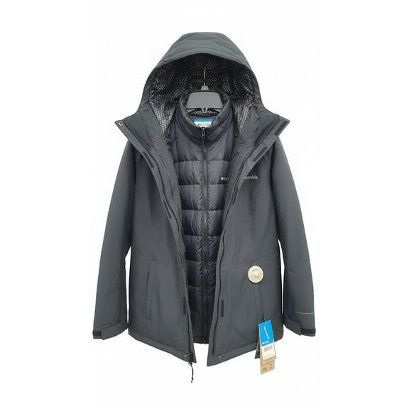 Columbia Mens Nordic Point III Omni-Heat Interchange Jacket (Small) Black